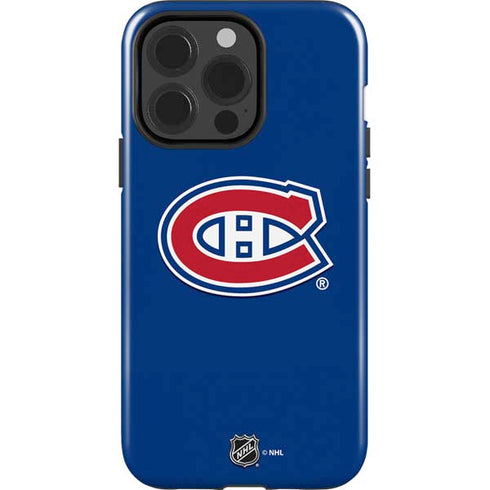 NHL Montreal Canadiens Solid Background iPhone 15 Pro Impact Case